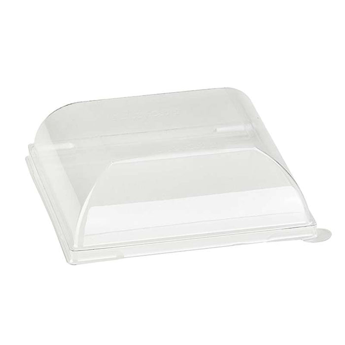 Couvercle BioNchic dôme transparent en plastique PET 112x112mm H36mm-100Pcs
