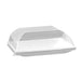 Couvercle BioNchic dôme transparent en plastique PET 112x112mm H36mm-100Pcs