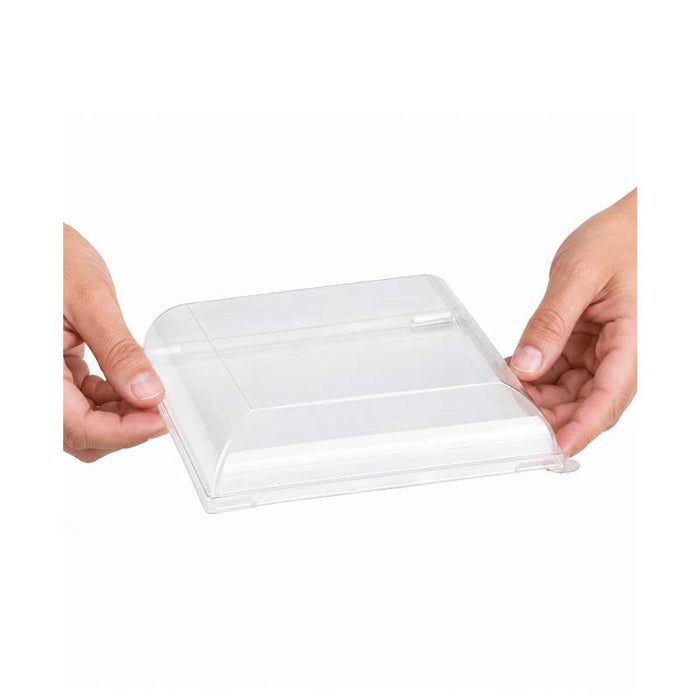 Couvercle BioNchic dôme transparent en plastique PET 164x164mm H32mm-300Pcs