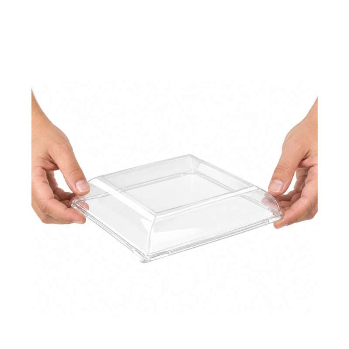 Couvercle BioNchic dôme transparent en plastique PET 181x181mm H30mm-100Pcs