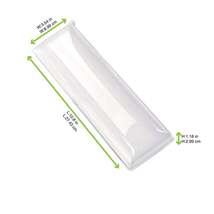 Couvercle BioNchic dôme transparent en plastique PET 275x90mm H30mm-100Pcs