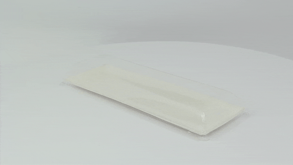 Couvercle BioNchic dôme transparent en plastique PET 275x90mm H30mm-100Pcs