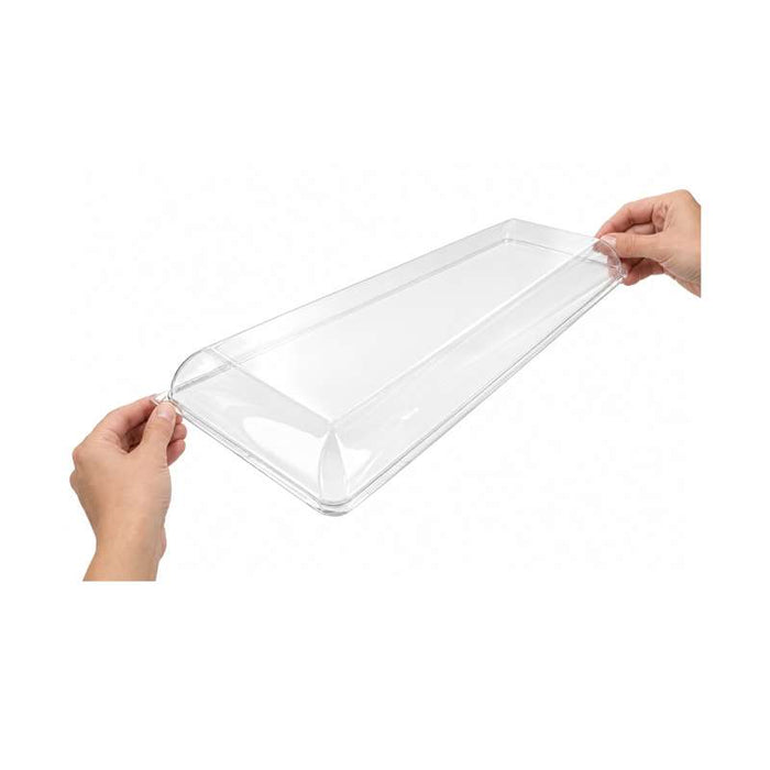 Couvercle BioNchic dôme transparent en plastique PET 404x157mm H33mm-100Pcs