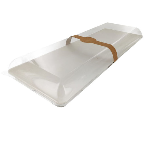 Couvercle BioNchic dôme transparent en plastique PET 404x157mm H33mm-100Pcs