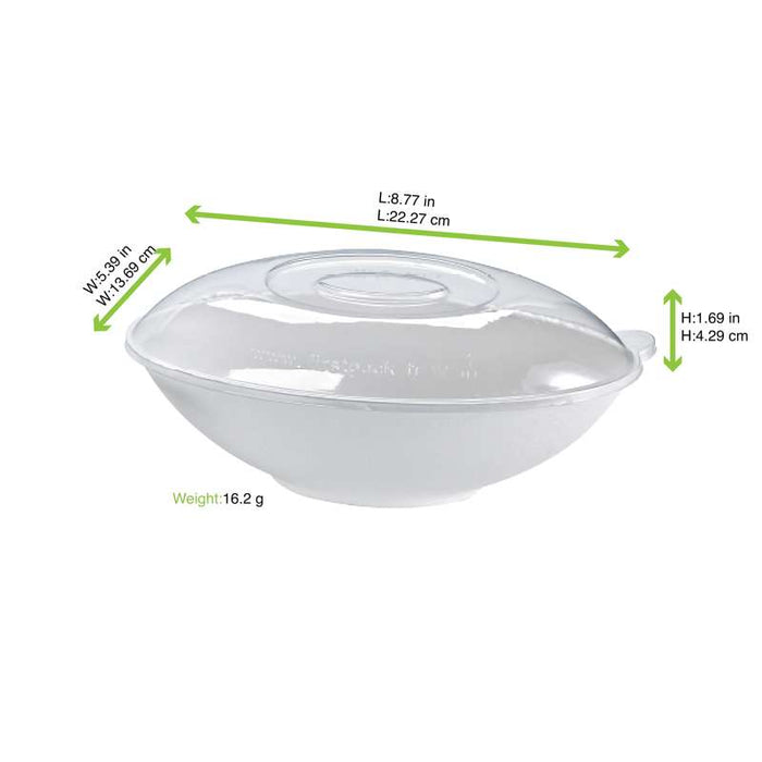 Couvercle BioNchic dôme transparent en plastique PET 223x137mm H43mm-250Pcs