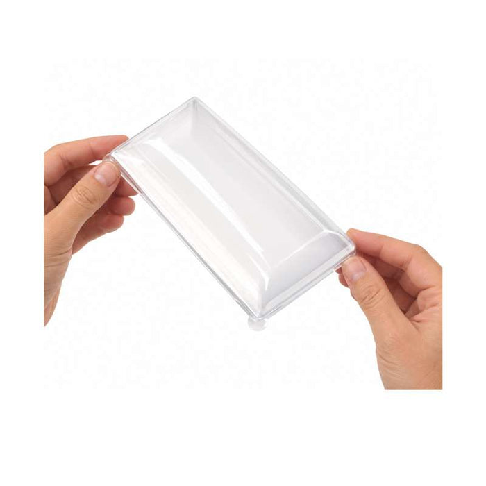 Couvercle BioNchic dôme transparent en plastique PET 180x90mm H30mm-100Pcs