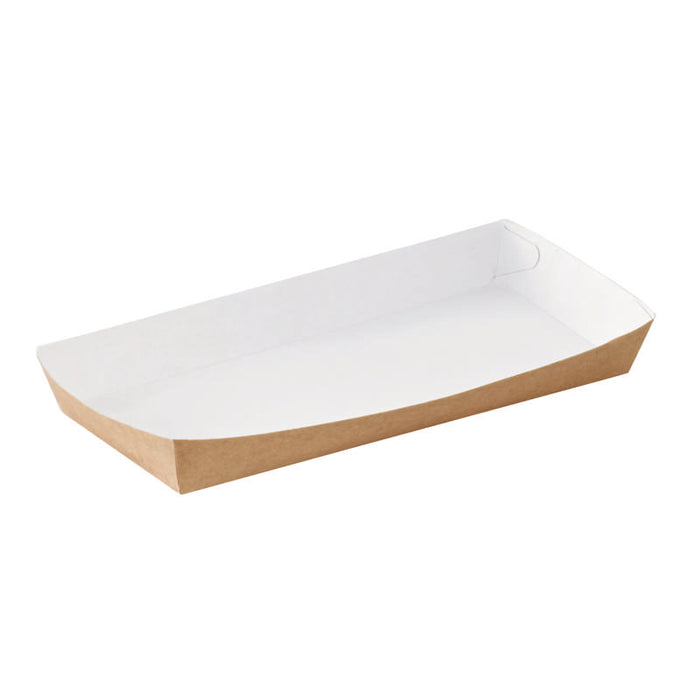 Barquette en carton kraft  200x90mm H25mm 500ml-600Pcs