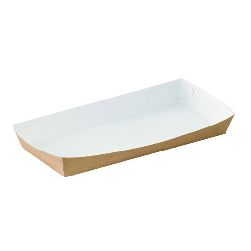 Barquette en carton kraft  200x90mm H25mm 500ml-600Pcs