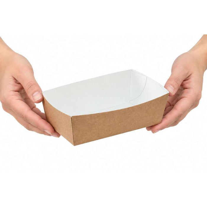 Barquette en carton kraft  145x80mm H52mm 750ml-600Pcs