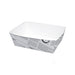 Barquette en carton décor journal  80x110mm H40mm 440ml-1000Pcs