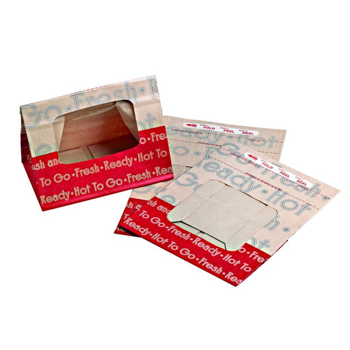Sac SOS papier brun renforcé à fenêtre "Ecokraft" fermeture à bande autocollante  210x130mm H305mm-250Pcs