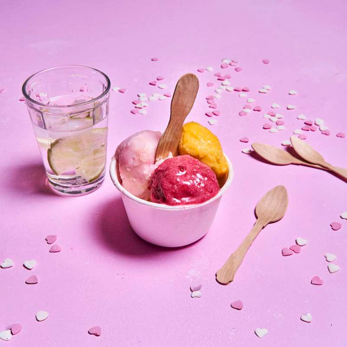 Cuillère à glace bois   H77mm-10000Pcs