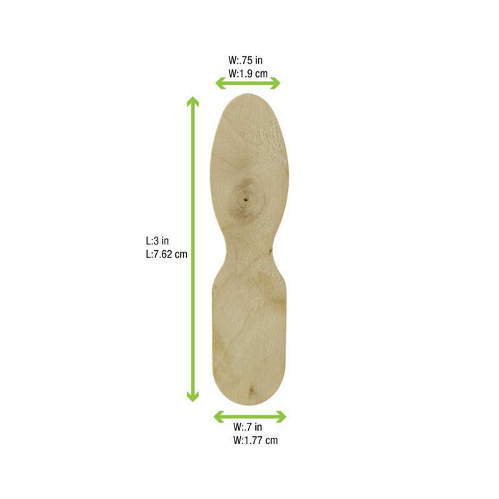 Cuillère à glace bois   H77mm-10000Pcs