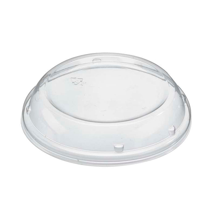 Couvercle bombé transparent en polystyrène pour contenant rond Ø150mm H25mm - 500Pcs