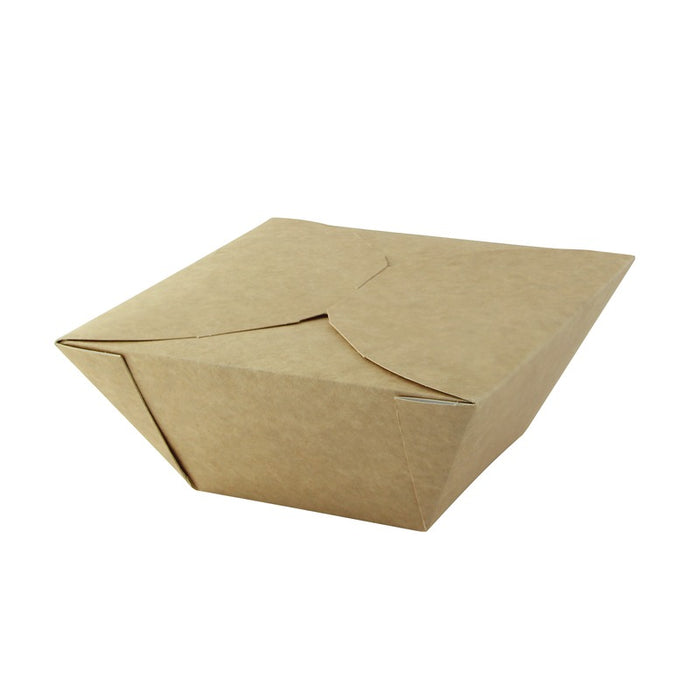 Boite repas carton kraft  170x170mm H80mm 1450ml-200Pcs