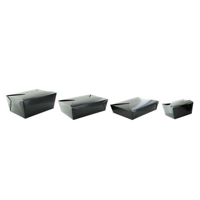 Boîte repas carton noir 217x160mm H50mm 1450ml-200Pcs