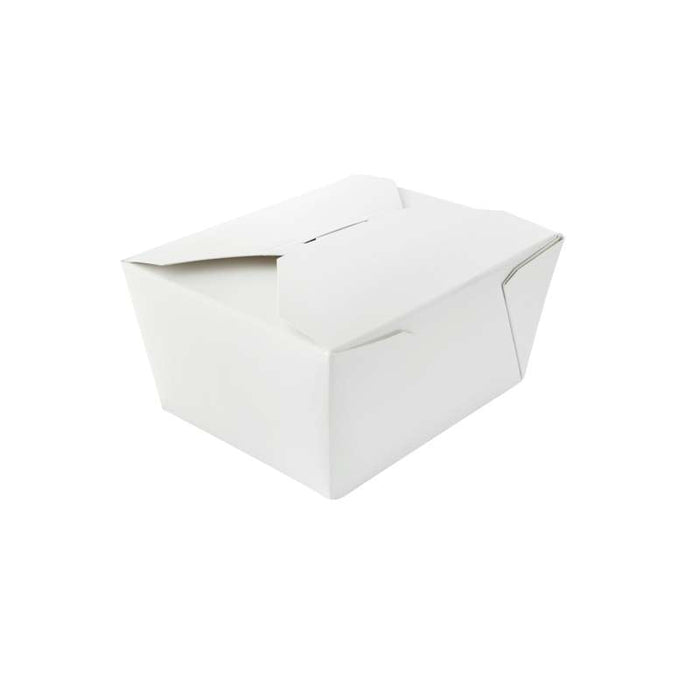 Boîte repas en carton blanc à fermer 130x105mm H65mm 750ml - 450Pcs