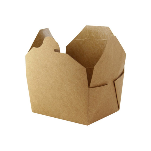 Boite repas carton kraft laminé PE  215x160mm H50mm 1300ml-200Pcs