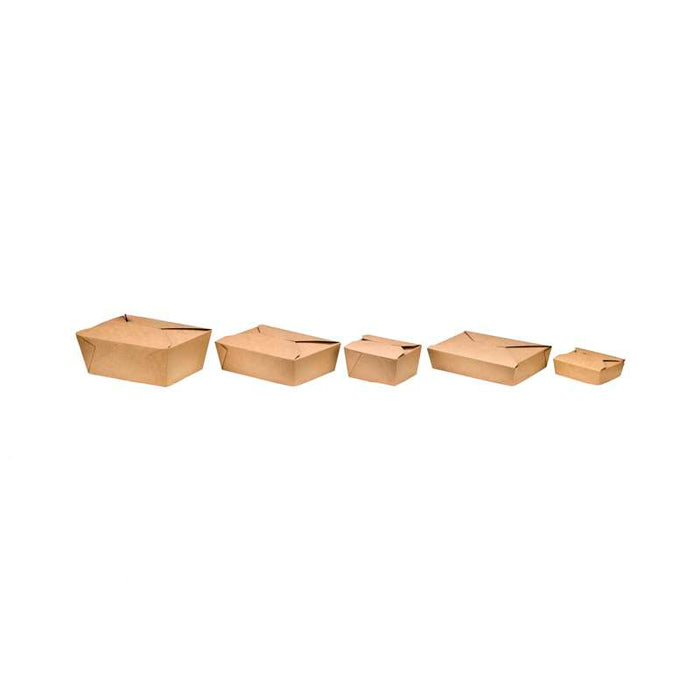 Boîte repas carton kraft laminé 217x160mm H50mm 1450ml-200Pcs