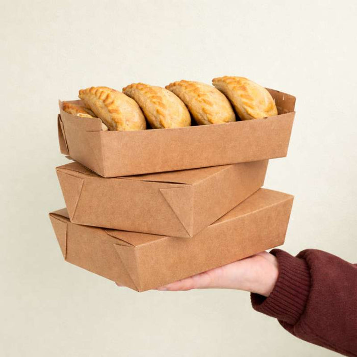 Boîte repas carton kraft laminé 217x160mm H50mm 1450ml-200Pcs