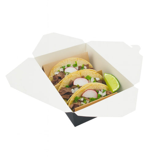 Boîte repas carton noir 216x160mm H65mm 2000ml-200Pcs