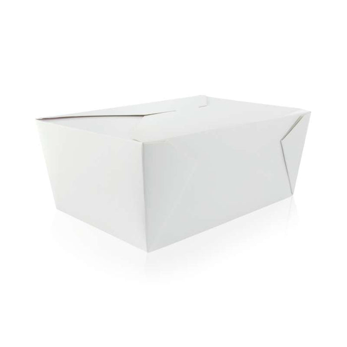 Boite repas carton blanc  226x167mm H92mm 3000ml-160Pcs