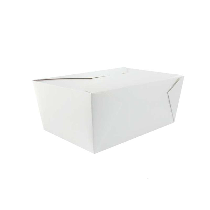 Boite repas carton blanc  217x160mm H67mm 2000ml-200Pcs