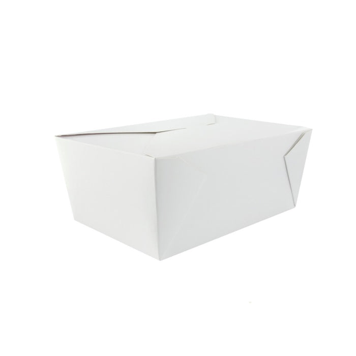 Boite repas carton blanc  217x160mm H67mm 2000ml-200Pcs
