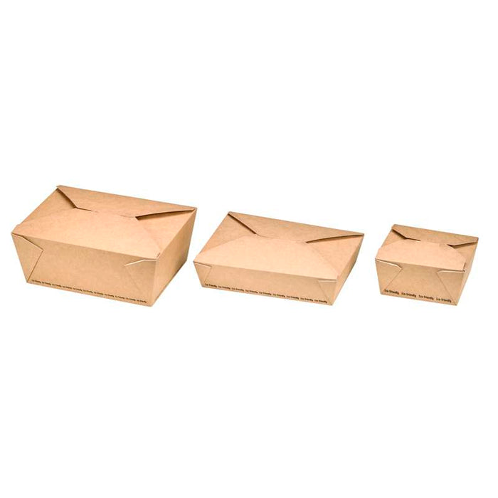 Boite repas carton kraft   215x160mm H90mm 2 700ml-160Pcs