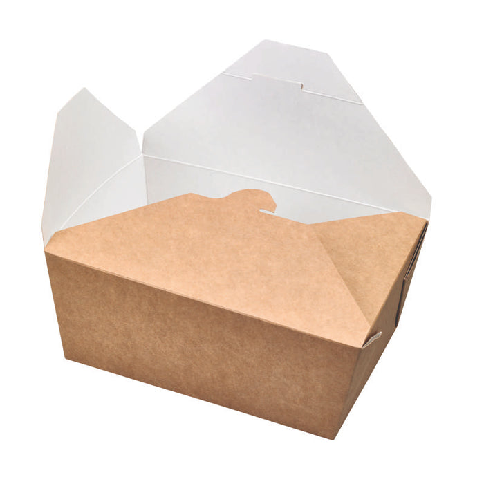 Boite repas carton kraft   215x160mm H90mm 2 700ml-160Pcs