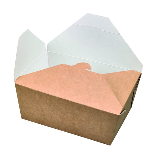 Boite repas carton kraft   215x160mm H90mm 2 700ml-160Pcs