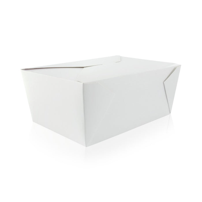 Boite repas carton blanc  226x167mm H92mm 3000ml-160Pcs