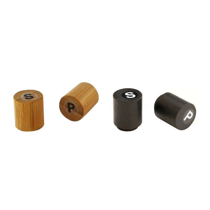 Mini set bambou sel et poivre  18x18mm H40mm-100Pcs