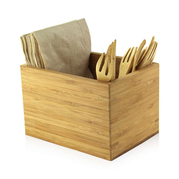 Porte ustensiles bambou  160x120mm H105mm - 8Pcs
