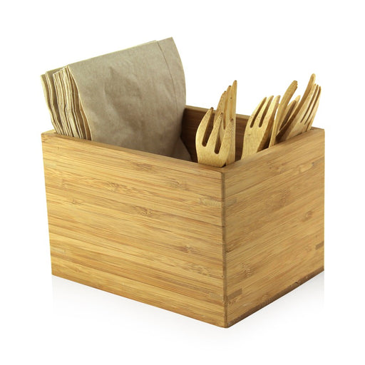 Porte ustensiles bambou  160x120mm H105mm - 8Pcs