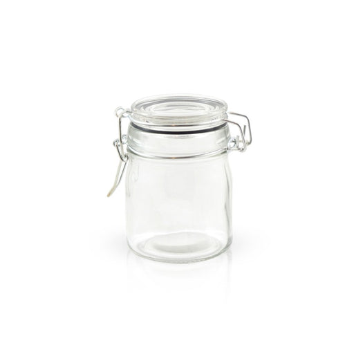 Mini bocal en verre avec joint silicone noir   H92mm 150ml - 24Pcs