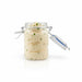 Mini bocal en verre avec joint silicone bleu foncé   H119,2mm 200ml - 24Pcs