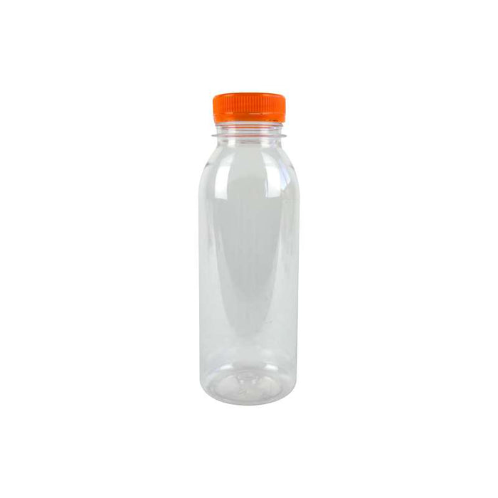 Bouteille transparente en plastique PET avec bouchon orange 61 H161mm 330ml-220Pcs