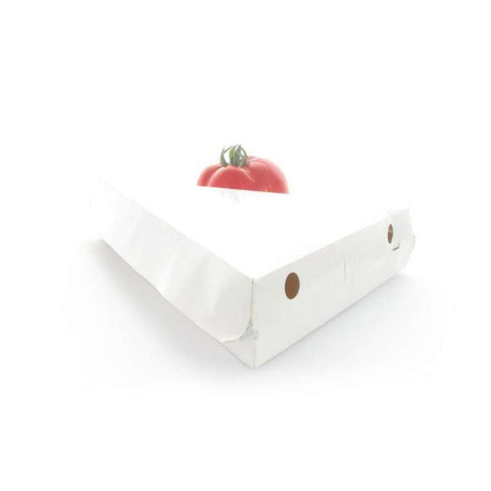 Boite carton blanc triangulaire pour part de pizza  235x229mm H45mm-400Pcs