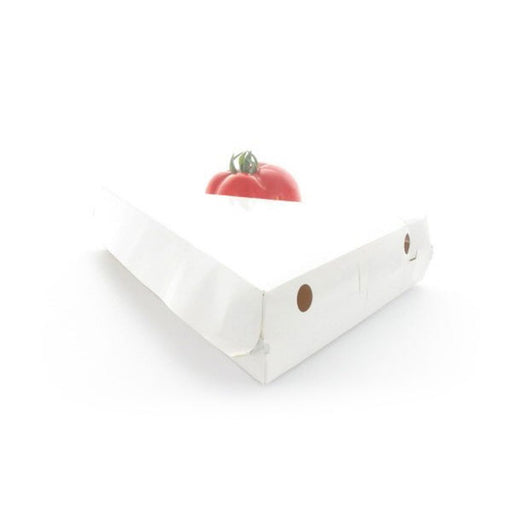 Boite carton blanc triangulaire pour part de pizza  235x229mm H45mm-400Pcs