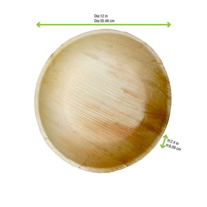 Bol rond en palmier   H60mm 3000ml-50Pcs