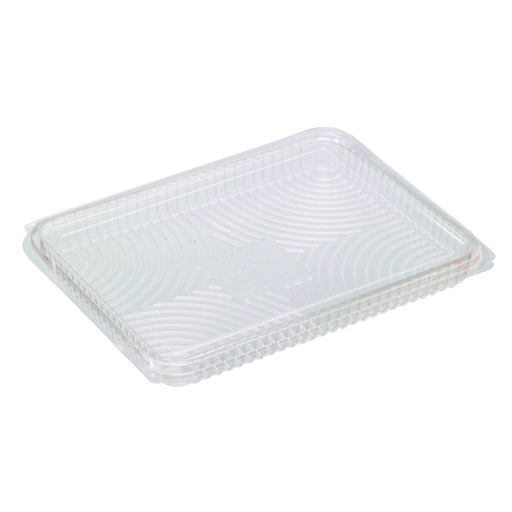 Barquette rectangulaire PLA plate transparente avec couvercle attaché  217x167mm H20mm 570ml-350Pcs