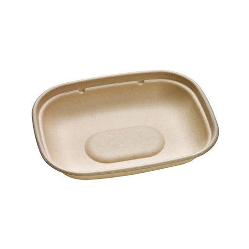 Plateau pulpe rectangulaire brun  220x170mm H27mm 850ml-300Pcs