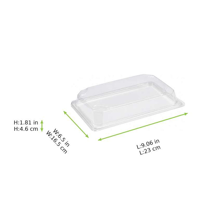 Couvercle transparent en plastique PET 165x230mm H46mm-250Pcs
