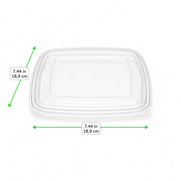 Couvercle transparent en plastique PET 189x189mm H50mm-200Pcs