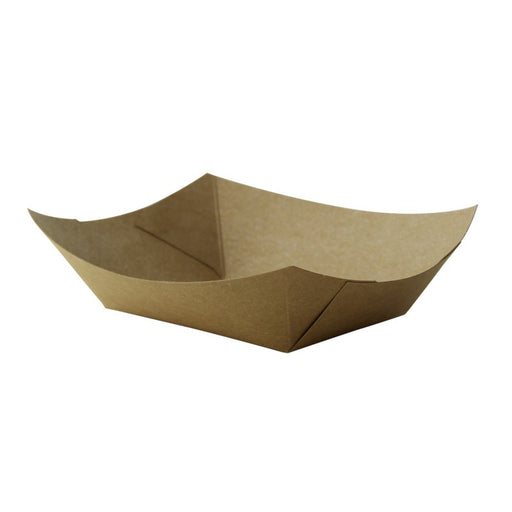 Barquette kraft ingraissable avec PE  160x120mm H32mm 300ml-1000Pcs