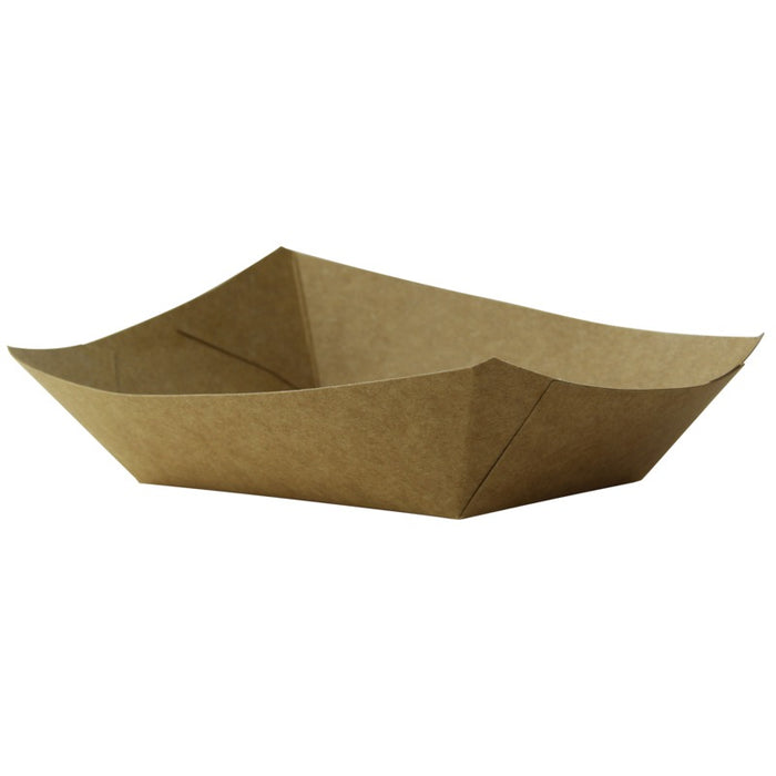 Barquette kraft ingraissable avec PE  170x125mm H35mm 400ml-1000Pcs