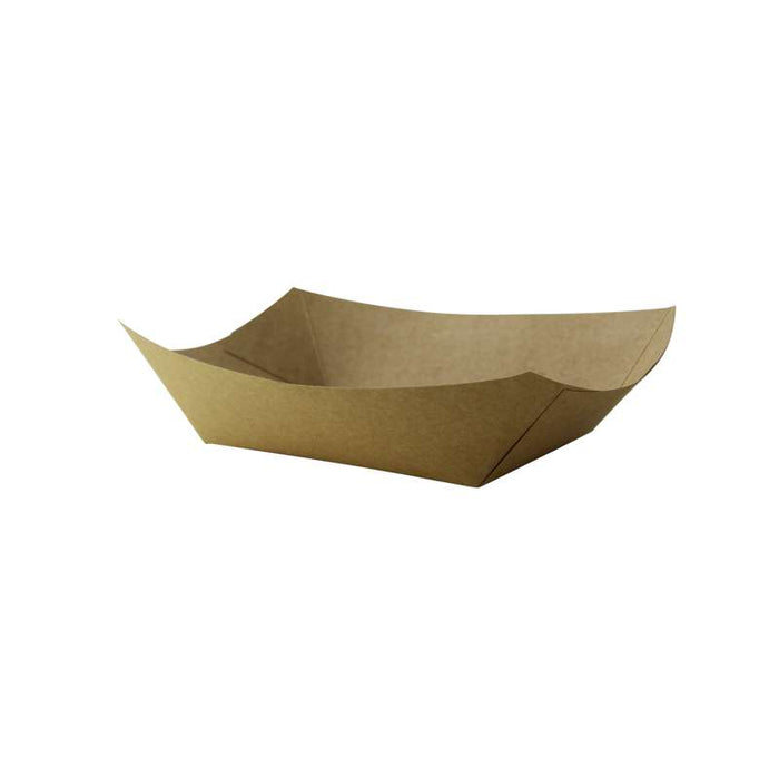 Barquette kraft ingraissable avec PE  215x150mm H50mm 800ml-500Pcs