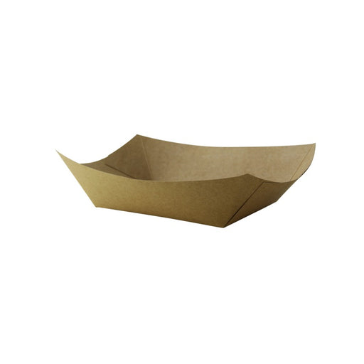 Barquette kraft ingraissable avec PE  215x150mm H50mm 800ml-500Pcs
