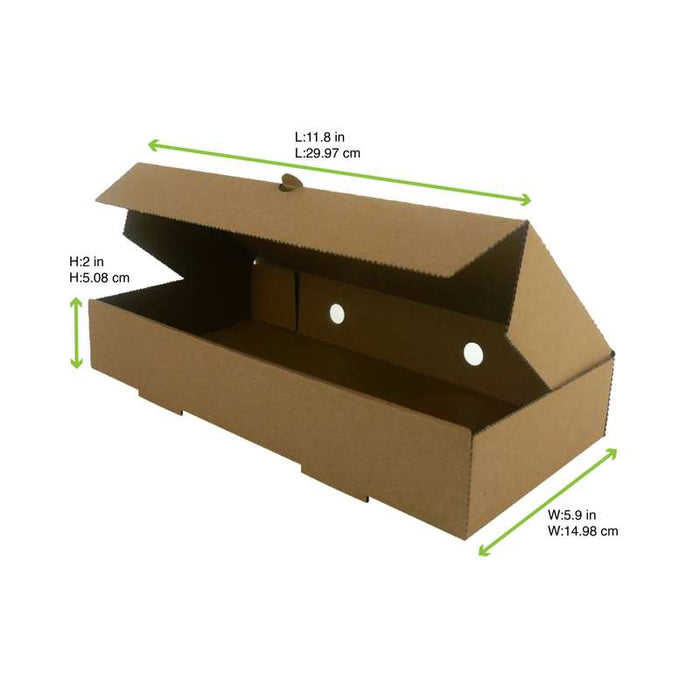 Boite bruschetta carton kraft  300x150mm H50mm - 100Pcs